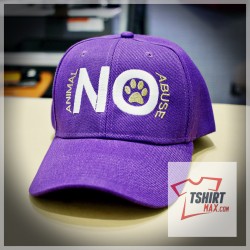 NO Animal Abuse Cap Structured Mid Size Ajustable (Velcro)